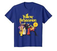 The Beatles Gelbes U-Boot-Armband T-Shirt, Kinder, Königsblau, 104