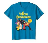 The Beatles Gelbes U-Boot-Armband T-Shirt, Kinder, Saphir, 152