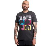 The Beatles - Hard Days Night Charcoal - T-Shirt - Grau - XS - 100% Baumwolle,Jersey Grau XS
