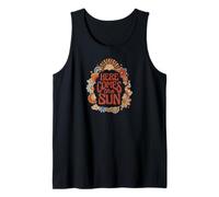 The Beatles - Here Comes The Sun Retro-Vintage-Blumen Tank Top
