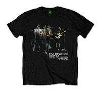 The Beatles Herren Hey Jude Version 2 T-Shirt, Schwarz, XXL