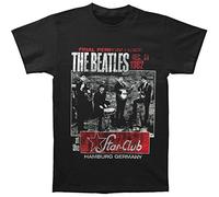 The Beatles Herren T-Shirt Star Club Kurzarm, Schwarz, XL