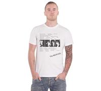 The Beatles Herren White Album Tracks (Back Print) T-Shirt, Weiß (White White), Small