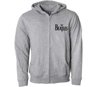The Beatles - Kapuzenjacke Drop T Logo - grau S