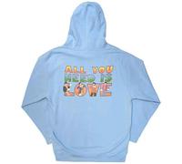 The Beatles Kapuzenpullover All You Need Is Love Nue offiziell Light Blau L