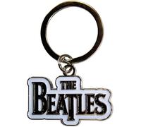The Beatles Keychain Drop T band Logo Schwarz Nue offiziell metal One Size