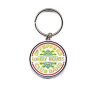 The Beatles Keychain Sgt Pepper Lonely Hearts band logo Nue offiziell One Size