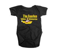 The Beatles Kids Baby Grow: Yellow Submarine Logo & Sub - 12 - 18 Months - Black