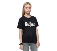 The Beatles Kinder-T-Shirt mit Drop-Logo, Schwarz , 7-8 Jahre