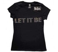 The Beatles | Official Ladies Band T-Shirt | Let It Be (Diamante) - 24-Hour Fast Shipping!