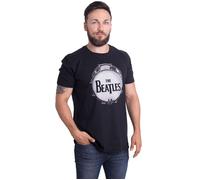 The Beatles - Original Drum Skin - T-Shirt - Schwarz - S - 100% Baumwolle,Jersey Schwarz S