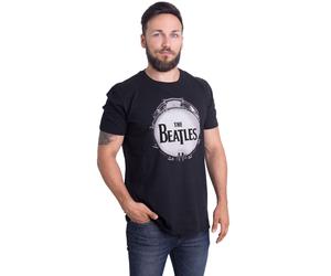 The Beatles - Original Drum Skin - T-Shirt - Schwarz - S - 100% Baumwolle,Jersey Schwarz S