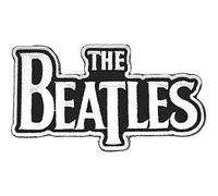 The Beatles Patch Classic Drop T Band Logo Weiß Nue offiziell Die Cut Sew On One Size