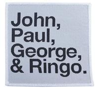 The Beatles Patch John Paul George Ringo Nue offiziell embroidered Iron on One Size