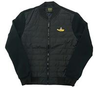 The Beatles Quilted Jacke Yellow Submarine Band Logo Nue offiziell Schwarz L