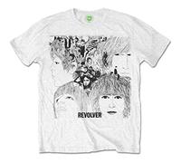 The Beatles Revolver John Lennon Paul McCartney offiziell Männer T-Shirt Herren (Medium)