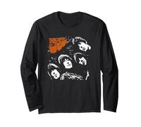 The Beatles Rubber Soul Langarm-T-Shirt Langarmshirt, Unisex für Erwachsene, Schwarz, M