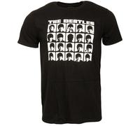 The Beatles - Schwarzes T-Shirt Hard Days Night Faces Mono XL