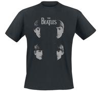 The Beatles Shadow Faces T-Shirt schwarz in XL