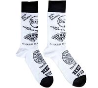The Beatles Socken Albums Monochrome Nue offiziell Unisex Weiß (UK Size 7-11) UK Size 7-11