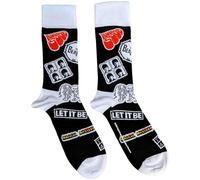 The Beatles Socken Icons Band Logo Nue offiziell Unisex Schwarz (UK Size 7-11) UK Size 7-11