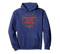 The Beatles Strawberry Fields Forever Pullover Hoodie, Unisex für Erwachsene, Marineblau, L