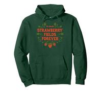 The Beatles Strawberry Fields Forever Pullover Hoodie, Unisex für Erwachsene, Waldgrün, XL