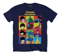 The Beatles - Submarine Charaktere T-Shirt für Jungen/Mädchen, marineblau, 5-6 Jahre