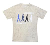 The Beatles T Shirt Abbey Road Colours Band Logo offiziell Unisex Dip Dye Grau XL
