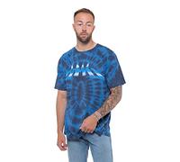 The Beatles T Shirt Abbey Road Crossing Gradient offiziell Unisex Dip Dye Blau XL