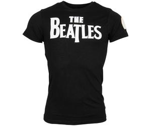 The Beatles - T-Shirt Drop T Logo - schwarz XL