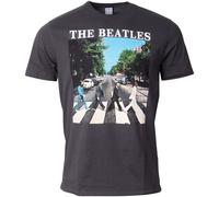 The Beatles T-Shirt mit Abbey Road Cover in grau L