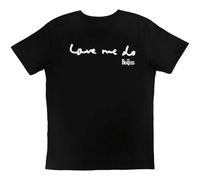 The Beatles T Shirt Now & Then Handwritten Nue offiziell Herren Schwarz M