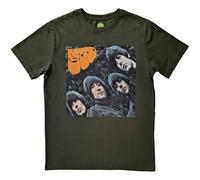 The Beatles T Shirt Rubber Soul Album Cover Nue offiziell Unisex Grün L