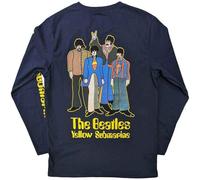 The Beatles T Shirt Yellow Submarine Band offiziell Unisex Navy Blau Long Sleeve M