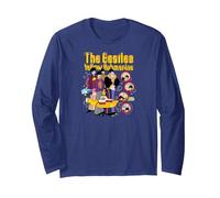 The Beatles - Yellow Submarine Adventure Langarmshirt, Unisex für Erwachsene, Marineblau, XXL