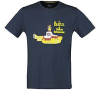 The Beatles Yellow Submarine Männer T-Shirt Navy M 100% Baumwolle Band-Merch, Bands