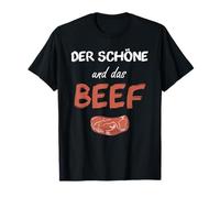 The Beauty and the Beef BBQ Griller Meat Lover Spruch T-Shirt
