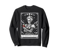 The Beerpong Queen Beer Pong Trinkspiel Tarotkarte Hexe Sweatshirt