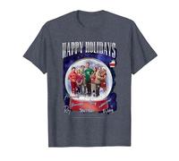 The Big Bang Theory Happy Holidays T-Shirt, Herren, Blau Meliert, XL