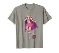 The Big Bang Theory Penny Superhero T-Shirt, Herren, Schiefergrau, M