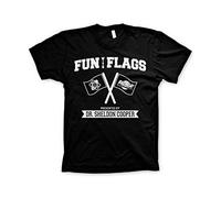 The Big Bang Theory - T-Shirt Fun With Flags L - Noir