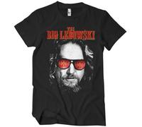 The Big Lebowski Offizielles Lizenzprodukt Dude In Shades Herren-T-Shirt (Schwarz), X-Large