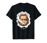 The Big Lebowski The Dude Abides Head In Smoke T-Shirt