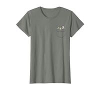 The Big Lebowski The Dude Walter and Donny Pocket Hit T-Shirt, Damen, Heidekraut/Armeegrün, XL
