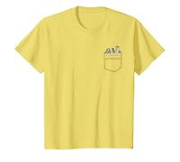 The Big Lebowski The Dude Walter and Donny Pocket Hit T-Shirt, Kinder, Gelb, 98