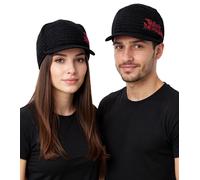 The Black Dahlia Murder Unisex Schirm-Mütze mit Logo-Schriftzug Schirm-Beanie Strick-Mütze KC107206BDM Schwarz