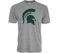 The Blue Brand Herren Tri-Blend T-Shirt Vintage Icon Heather Grey, Herren, T-Shirt, Tri-Blend T-Shirt Vintage Icon Heather Grey, Michigan State Spartans Heather Grey, X-Large