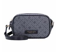 The Bridge Anna Leder-Schultertasche Schwarz/Gold