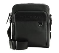 THE BRIDGE Damiano Crossbody Bag L Nero Rutenio Scuro